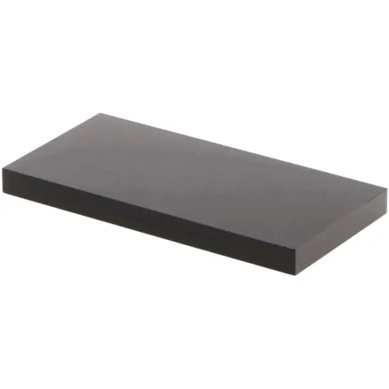 Plymor Black Rectangular Acrylic Display Base, 4" W x 2" D x 0.375" H {2}