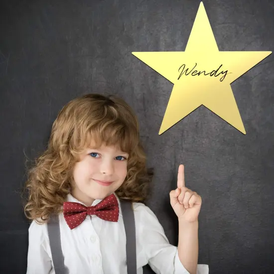 11 Inch Large Gold Stars Cutouts Gold Stars Party Decoration {2}