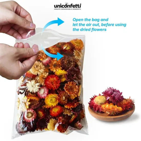 Dried Flower Red Plum Biodegradable Confetti - Flower Petals for Weddings, Flower Girl Toss, Wedding {2}