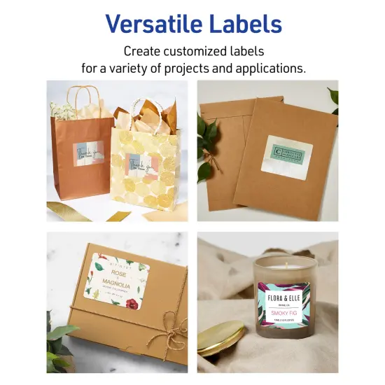 Avery Printable Rectangle Labels, 3" x 3.75", Pearlized Ivory, Laser & Inkjet Compatible, 48 Customizable Label Stickers (22823) {5}