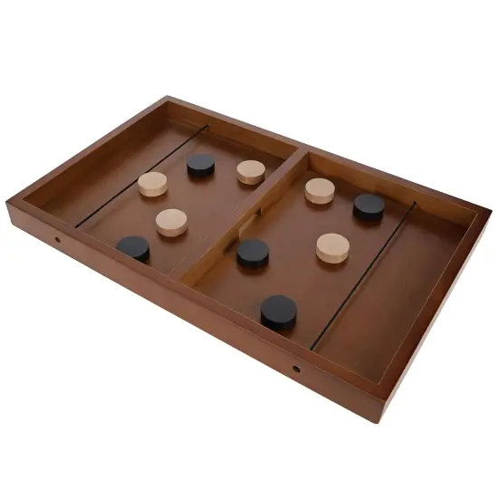 Pacific Shore Games Wooden Sling Puck Game, Table Top Hockey Games {3}