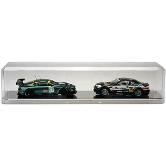 Pioneer Plastics 633CD-UV Clear Plastic Display Case for 1:64 Scale Trucks (Mirrored, UV Resistant), 15.625" W x 3.5" D x 3" H (Mailer Box) {4}