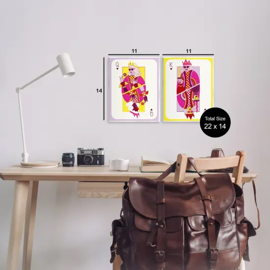 Stupell Industries King & Queen Cards Wall Plaque Design by Grace Popp {3}