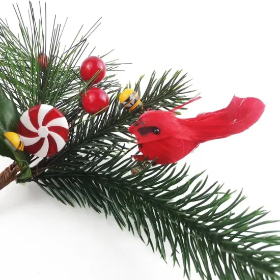 20PCS Christmas Mini Cardinal Clip on Tree Ornaments Bird Decorations, Artificial Red Cardinal Birds Ornament with Metal Clip {3}