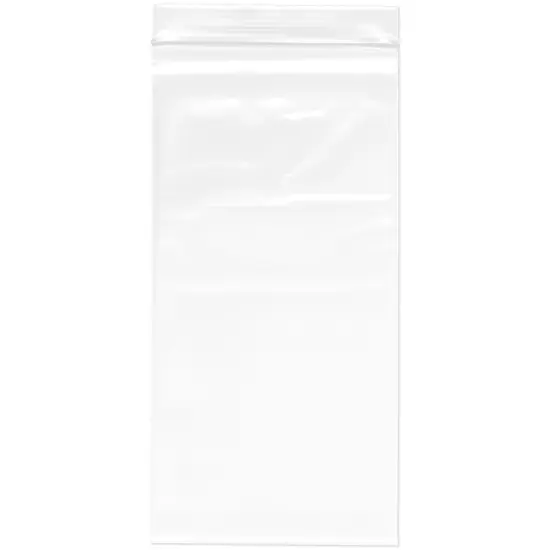 Plymor 5" x 10", 4 Mil Heavy Duty Zipper Reclosable Plastic Bags {1}