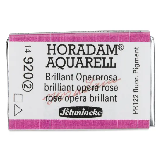 Schmincke Horadam Aquarell Watercolor - Brilliant Opera Rose, Full Pan {1}