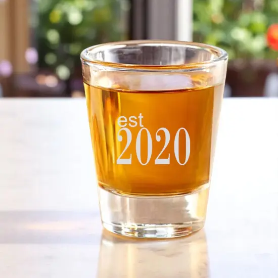 2oz Est 2020 Shot Glass {2}