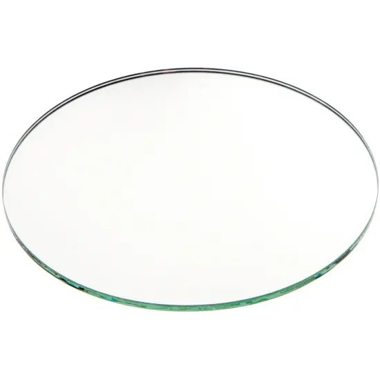 Plymor 5" Round, 3mm Thick Non-Beveled Glass Mirror Circle {1}