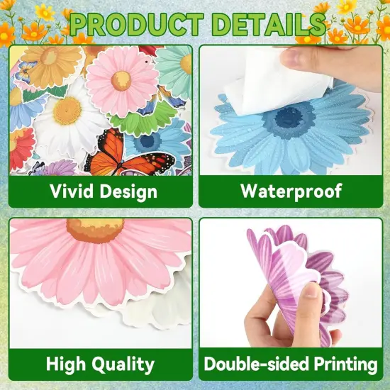 Spring Party Decorations Hello Spring Banner Sunflowers Butterfly Hanging Swirl Decor {2}