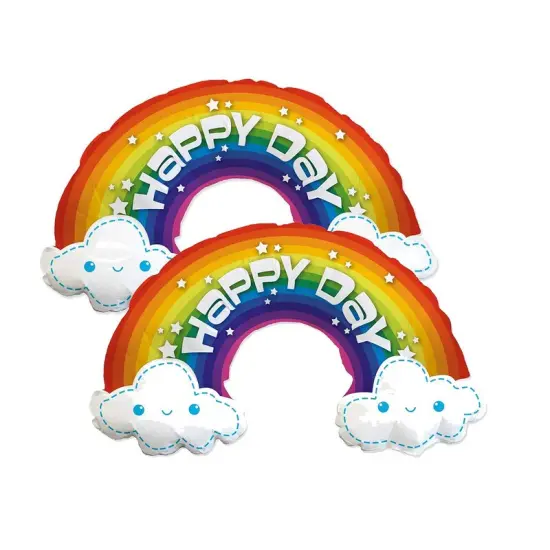 LA Balloons&reg; 39 Inch Happy Day Rainbow Balloon {4}