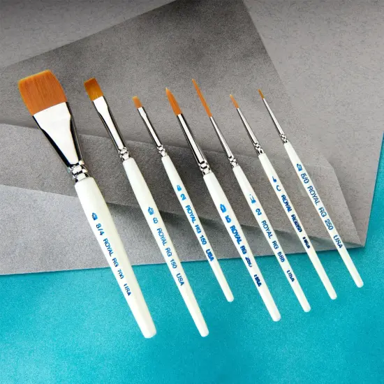 RSET-TK7S | Royal Gold&trade; 7pc Assorted Short Handle Brush Set {3}