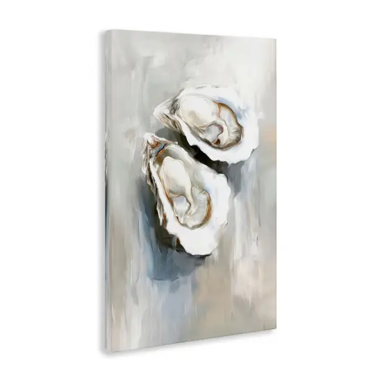 Stupell Industries Two Oysters Seashell Mirage Canvas Design by Ramona Murdock {3}