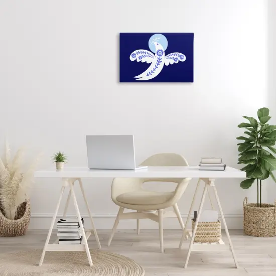 Stupell Industries Peace Dove with Folk Florals Canvas Design by Hannah Moren {2}