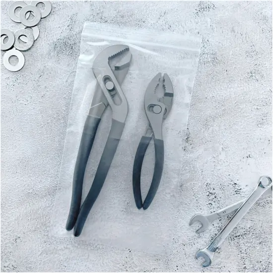 Plymor 6" x 10", 4 Mil Heavy Duty Zipper Reclosable Plastic Bags {4}