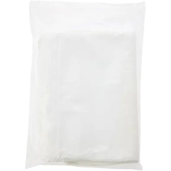 Plymor 12" x 15", White 2 Mil Zipper Reclosable Plastic Bags {5}