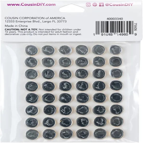 CousinDIY Acrylic Adhesive Gems 10mm {4}