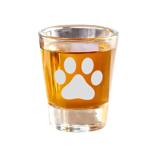 2oz Dog Paw Shot Glass {1}