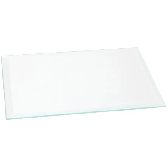 Plymor 4" x 6" Rectangle, 3mm Thick Beveled Clear Glass {1}