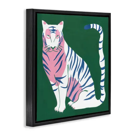 Stupell Industries Fierce Modern Tiger Floating Frame Design by Melissa Wang {3}
