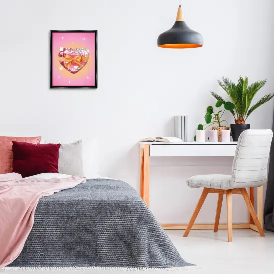 Stupell Industries Heart Disco & Ribbon Floating Frame Design by Susan Arnot {16}