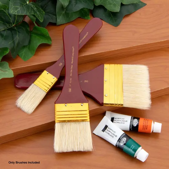 RSET-9355 | 3pc White Bristle Large Area Flat Brush Set {4}