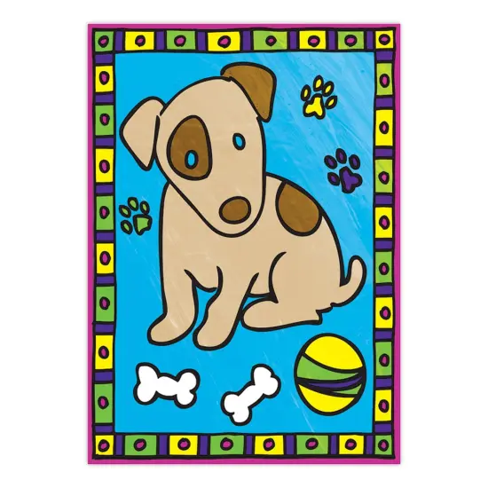 MFP201 | Painting by numbers&trade; Children's 12pc 8.75" x 11.75" Kitten & Puppy Project 2-Pack {3}