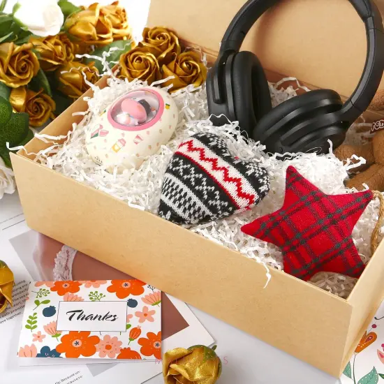 Large Gift Box with Lid, Kraft Groomsman Proposal Gift Box with Magnetic Closure for All Occasion (Matte Kraft) {2}