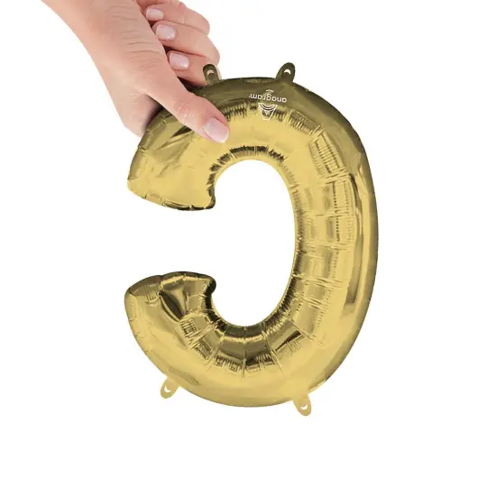 Anagram&reg; 16 Inch Letter C White Gold Air Fill Only {3}
