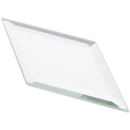 Plymor 2" x 4" Diamond-Shaped, 3mm Thick Beveled Glass Mirror {2}
