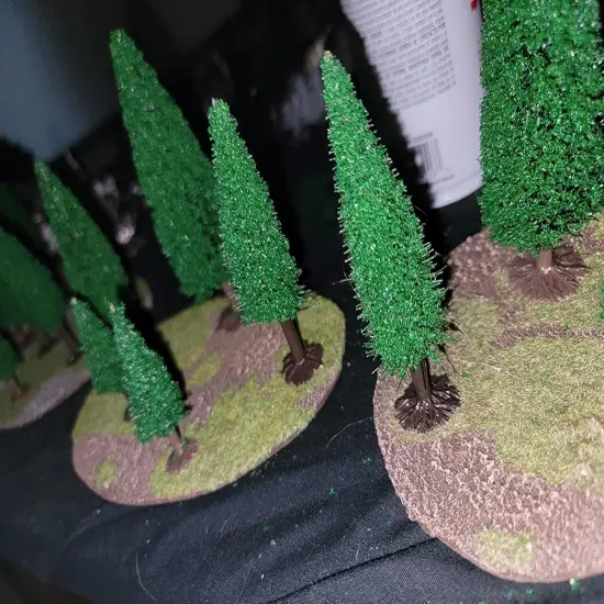 Model Cedar Trees 10PCS Train Scenery Landscape Pine Miniature Diorama Trees Mixed Model {5}