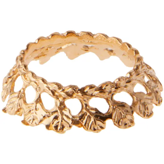 Bard's Gold-toned Egg Stand/Holder, Leaf Motif, 1.125" Diameter {1}