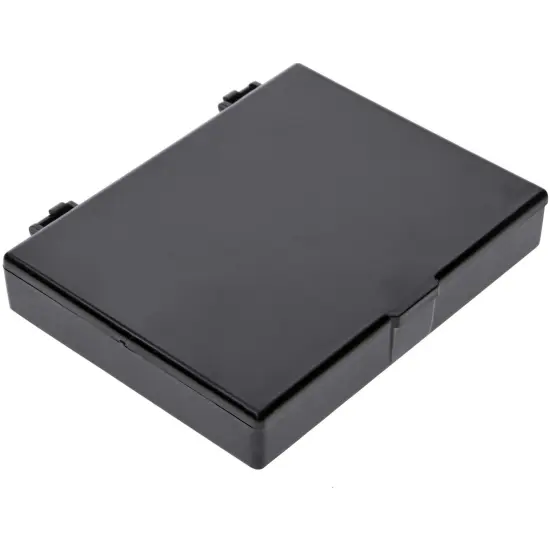 Pioneer Plastics 515CHIPS Black Rectangular Hinged Plastic Container, 4.625" W x 3.5" D x 0.75" H {1}