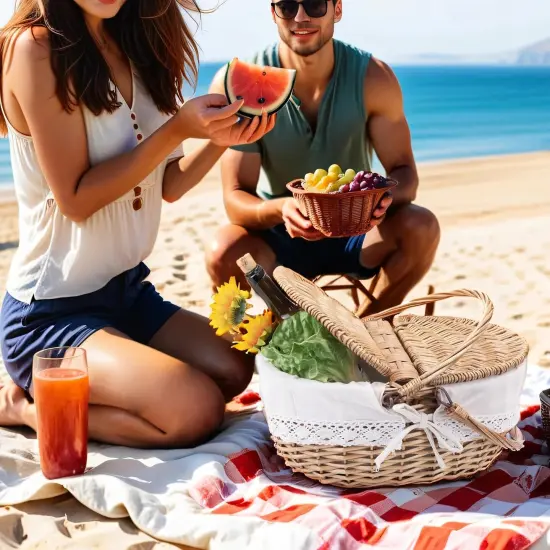 Large 15.4" Wicker Picnic Basket with Removable Liner Empty Picnic Baskets with Lid, Picnic Hamper with Foldable Handles for Picnic, Natural Color, Large {5}