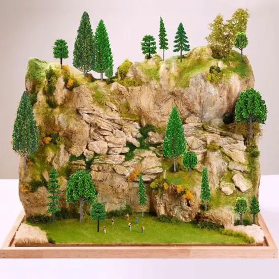 32PCS Model Trees Mixed Miniature Trees Model Tree Train Trees Railroad Scenery Diorama Tree Architecture Trees Fake Trees {3}