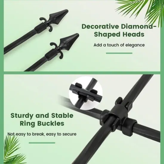 Outdoor Arch Trellis Climbing Plant Support 58"x73" {3}