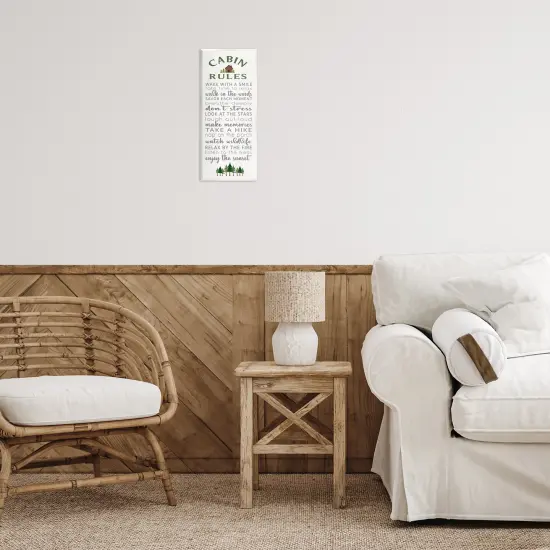 Stupell Industries Fun Rustic Cabin Rules Wall Plaque Design by Seven Trees Design {2}