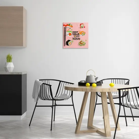 Stupell Industries Keep Calm & Eat Sushi Canvas Design by Juliet Rose Philips {2}