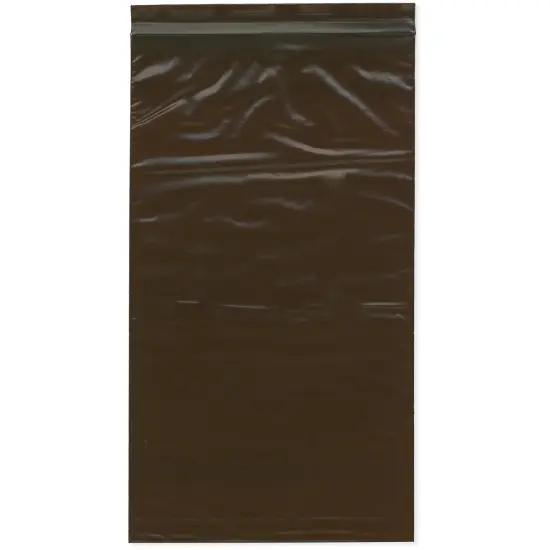 Plymor 8" x 14", 3 Mil Amber UV Zipper Reclosable Plastic Bags {1}