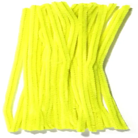 CousinDIY Chenille Stems 6mmx12" 25/Pkg-Yellow {3}