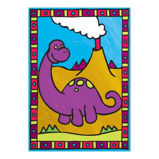 MFP204 | Painting by numbers&trade; Children's 12pc 8.75" x 11.75" Dinosaurs & Volcano Painting Project 2-Pack {3}