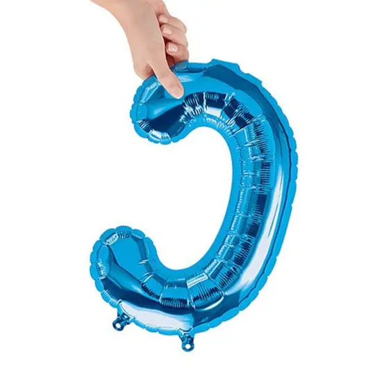 NorthStar Balloons&reg; 16 Inch Letter C Blue Air Fill Only {4}
