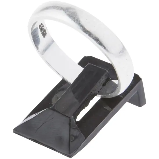 Plymor Black Acrylic Ring Display Clip, 0.625" W x 1" D x 0.375" H {3}
