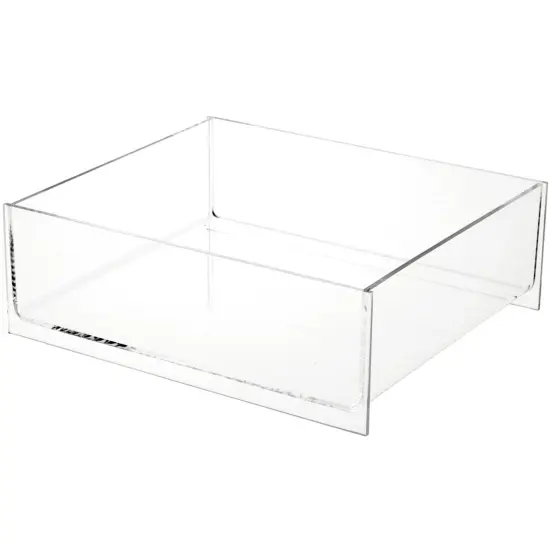 Plymor Clear Acrylic Rectangular Open Top Merchandise Display Tray, 7.5" W x 8.5" D x 2.75" H {2}