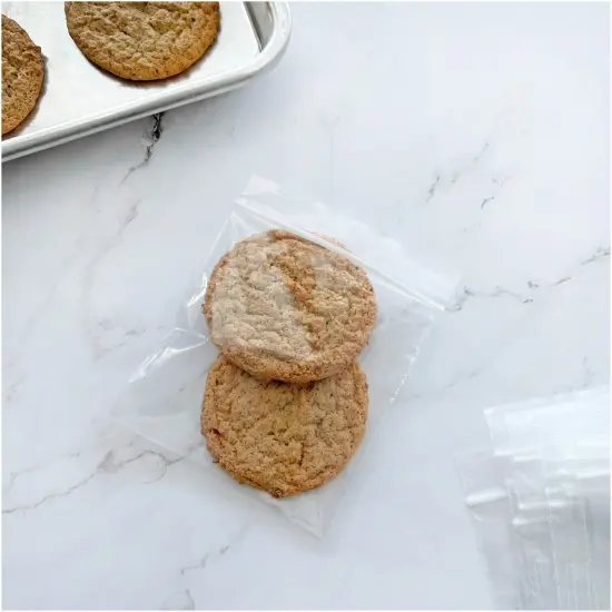 Plymor 4" x 4", 2 Mil Zipper Reclosable Plastic Bags {4}