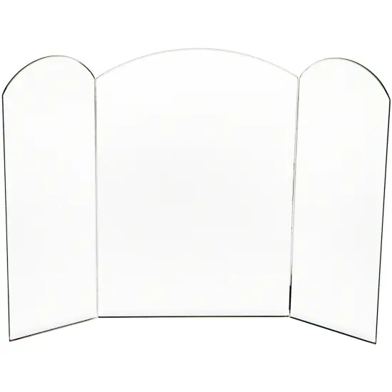 Plymor 9" Arched Backdrop, 5mm Thick Beveled Glass Mirror {1}