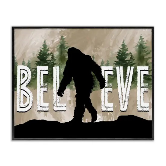 Stupell Industries Believe Rustic Mythical Creature Framed Giclee Design by Nicole DeCamp {1}