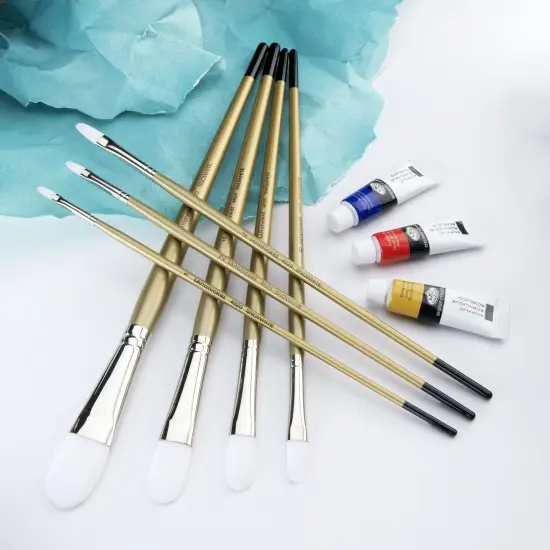 RSET-4500 | Snowhite&trade; 7pc Oil & Acrylic Round Brush Set {5}
