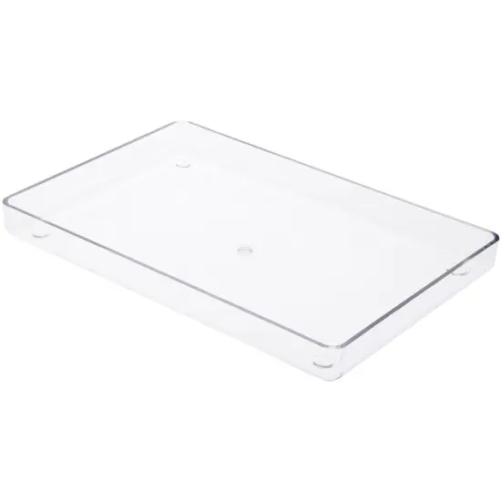 Pioneer Plastics TRAY-10R Clear Candy Plastic Tray, 10.125" W x 6.875" D x 1" H {1}