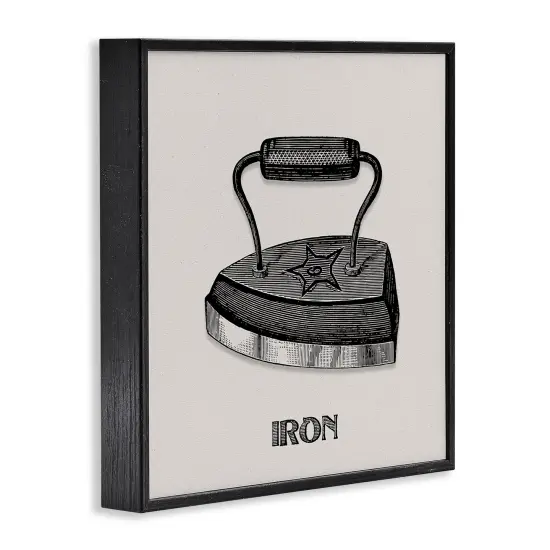 Stupell Industries Antique Laundry Iron Framed Giclee Design by Val Rhodes {3}