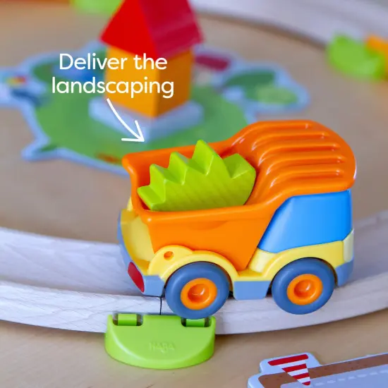 HABA My Very First Games Building Site, A Cooperative Learning Kids Game, Toddler Learning Activities & Games for 2+ Year Olds with Included Toy Truck Multicolor {6}
